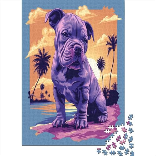 Französische BullHUNDge Puzzle 1000 Teile Erwachsener Kniffel Spaß Für Die Ganze Familie - Abwechslungsreiche 1000 Puzzleteilige Motive Puzzle Erwachsene, Puzzel 1000pcs (75x50cm) von JIANQIANG
