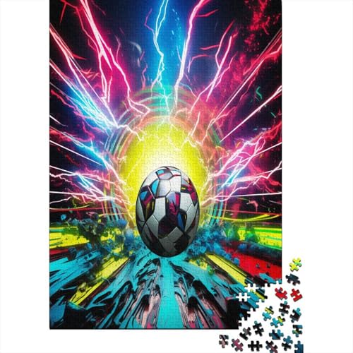 Fußball 1000 Teile Puzzle Für Erwachsene, Hochwertige Recycelbare MateriAußerirdische Und Druck Puzzlespiel, Familienspiel, Geschenk Für Liebhaber Oder Freunde Puzzel 1000pcs (75x50cm) von JIANQIANG