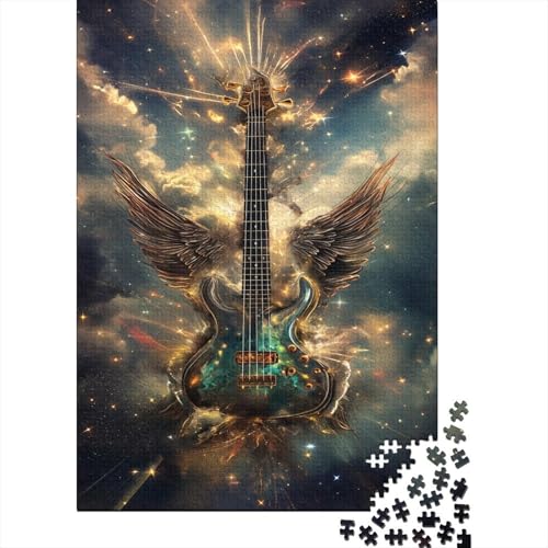 Gitarre Puzzle 1000 Teile Puzzle Für Erwachsene Und Kinder Ab 14 Jahren Puzzel 1000pcs (75x50cm) von JIANQIANG