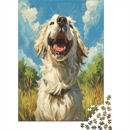 Golden Retriever Puzzle 1000 Teile Erwachsener Kniffel Spaß Für Die Ganze Familie - Abwechslungsreiche 1000 Puzzleteilige Motive Puzzlespiel Erwachsene, Puzzel 1000pcs (75x50cm) von JIANQIANG