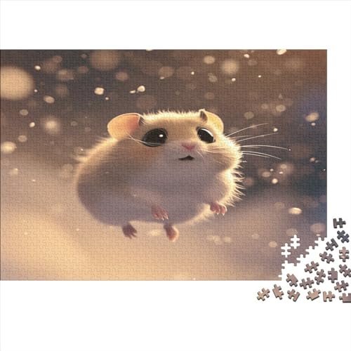Hamster Puzzles1000 Teile, Puzzle Für Erwachsene, Geschicklichkeitsspiel Für Die Ganze Familie, Klassische Puzzle,Geburtstagsgeschenk Erwachsenen Puzzlespiel Puzzel 1000pcs (75x50cm) von JIANQIANG