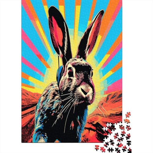 Kaninchen Puzzle 1000 Teile Erwachsener Kniffel Spaß Für Die Ganze Familie - Abwechslungsreiche 1000 Puzzleteilige Motive Puzzle Erwachsene, Puzzel 1000pcs (75x50cm) von JIANQIANG