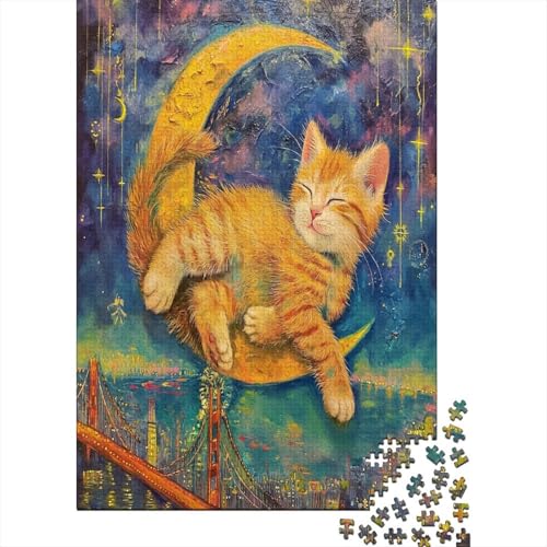 Kat Puzzle 1000 Teile Puzzle Für Erwachsene Und Kinder Ab 14 Jahren Puzzel 1000pcs (75x50cm) von JIANQIANG