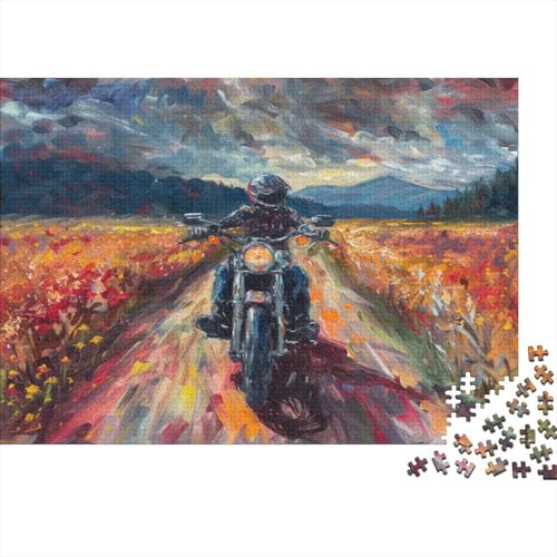 Kreuz-Country Motorcycle Puzzle 1000 Teile Erwachsener Kniffel Spaß Für Die Ganze Familie - Abwechslungsreiche 1000 Puzzleteilige Motive Puzzle Erwachsene, Puzzel 1000pcs (75x50cm) von JIANQIANG