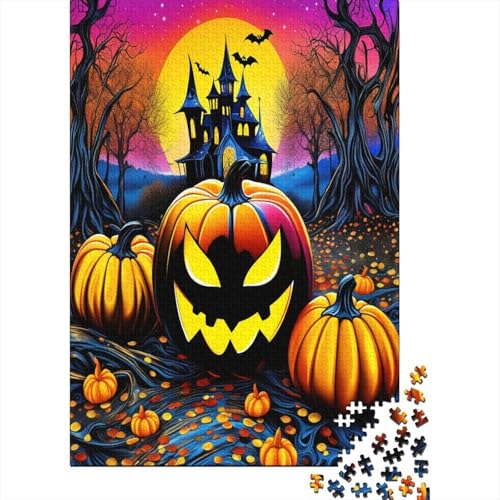 Kürbis Halloween 1000 Teile Puzzle, Puzzles Für Erwachsene, 1000 Teile Puzzlespiel Für Jugendliche & Erwachsene Puzzlespiel Puzzel 1000pcs (75x50cm) von JIANQIANG