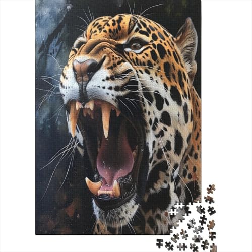 Leopard Puzzle 1000 Teile Puzzle Für Erwachsene Und Kinder Ab 14 Jahren Puzzel 1000pcs (75x50cm) von JIANQIANG
