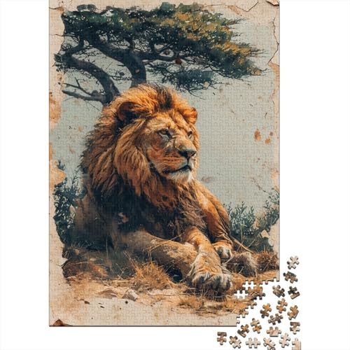 Löwe Puzzlespiel 1000 Teile Puzzle Für Erwachsene Und Kinder Ab 14 Jahren, Puzzle-Motiv Erwachsenen Puzzlespiel Puzzel 1000pcs (75x50cm) von JIANQIANG