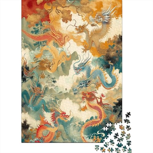 Loong Puzzle 1000 Teile Puzzle Für Erwachsene Und Kinder Ab 14 Jahren Puzzel 1000pcs (75x50cm) von JIANQIANG