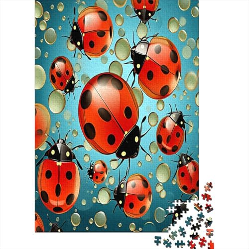 Marienkäfer Puzzlespiel 1000 Teile Erwachsene -Puzzle 1000 Stück Spiel Puzzles Für Erwachsene Kinder Puzzle Erwachsenen Puzzlespiel Puzzel 1000pcs (75x50cm) von JIANQIANG