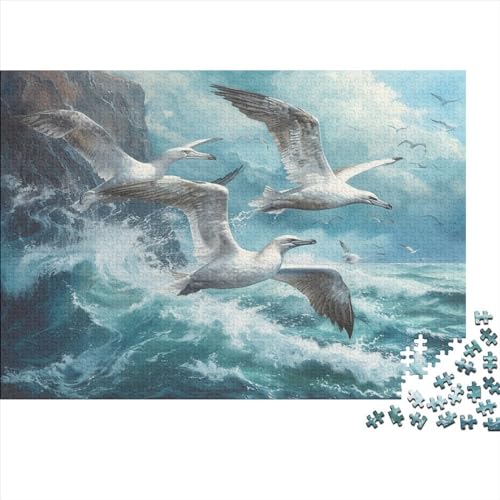 Möwenwellen Puzzle 1000 Teile Erwachsener Kniffel Spaß Für Die Ganze Familie - Abwechslungsreiche 1000 Puzzleteilige Motive Puzzle Erwachsene, Puzzel 1000pcs (75x50cm) von JIANQIANG