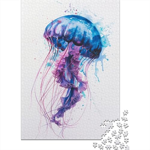Quallen Puzzle 1000 Teile Erwachsener Kniffel Spaß Für Die Ganze Familie - Abwechslungsreiche 1000 Puzzleteilige Motive Puzzle Erwachsene, Puzzel 1000pcs (75x50cm) von JIANQIANG