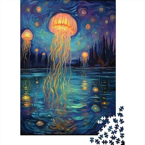 Quallen Puzzle 1000 Teile Erwachsener Kniffel Spaß Für Die Ganze Familie - Abwechslungsreiche 1000 Puzzleteilige Motive Puzzlespiel Erwachsene, Puzzel 1000pcs (75x50cm) von JIANQIANG