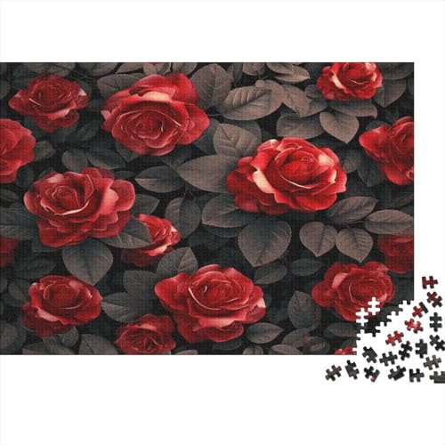 Rose Puzzles1000 Teile, Puzzle Für Erwachsene, Geschicklichkeitsspiel Für Die Ganze Familie, Klassische Puzzle,Geburtstagsgeschenk Erwachsenen Puzzlespiel Puzzel 1000pcs (75x50cm) von JIANQIANG