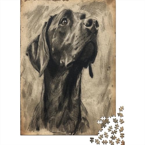 Rottweiler Puzzlespiel 1000 Teile Erwachsene -Puzzle 1000 Stück Spiel Puzzles Für Erwachsene Kinder Puzzle Erwachsenen Puzzlespiel Puzzel 1000pcs (75x50cm) von JIANQIANG