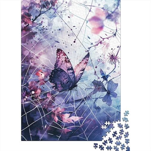 Schmetterling Puzzle 1000 Teile Erwachsener Kniffel Spaß Für Die Ganze Familie - Abwechslungsreiche 1000 Puzzleteilige Motive Puzzle Erwachsene, Puzzel 1000pcs (75x50cm) von JIANQIANG