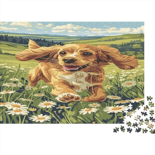 Schwanzer Spaniel Puzzle 1000 Teile Erwachsener Kniffel Spaß Für Die Ganze Familie - Abwechslungsreiche 1000 Puzzleteilige Motive Puzzle Erwachsene, Puzzel 1000pcs (75x50cm) von JIANQIANG