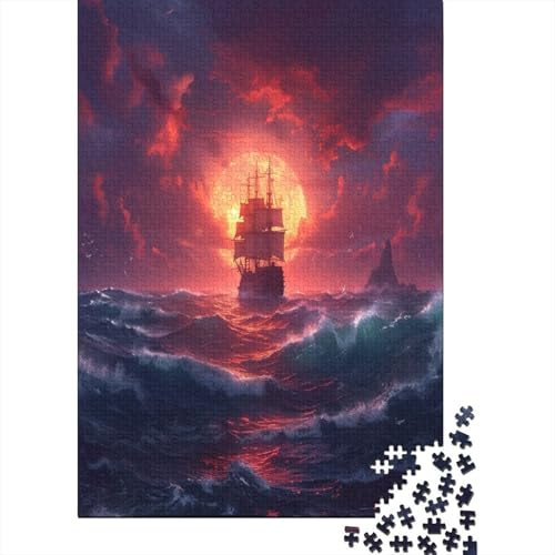 Segelboot Puzzle 1000 Teile Puzzle Für Erwachsene Und Kinder Ab 14 Jahren Puzzel 1000pcs (75x50cm) von JIANQIANG