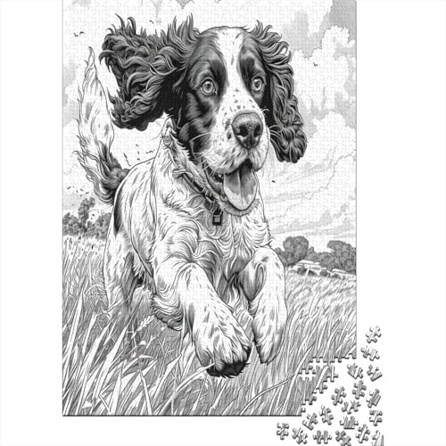 Springer Spaniel Puzzle 1000 Teile Puzzle Für Erwachsene Und Kinder Ab 14 Jahren Puzzel 1000pcs (75x50cm) von JIANQIANG