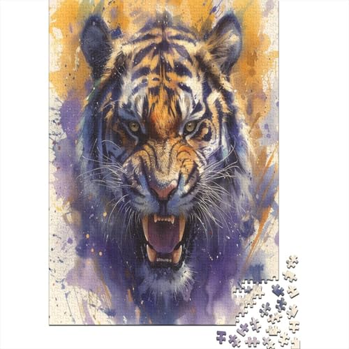 Tiger Puzzle 1000 Teile Puzzle Für Erwachsene Und Kinder Ab 14 Jahren Puzzel 1000pcs (75x50cm) von JIANQIANG