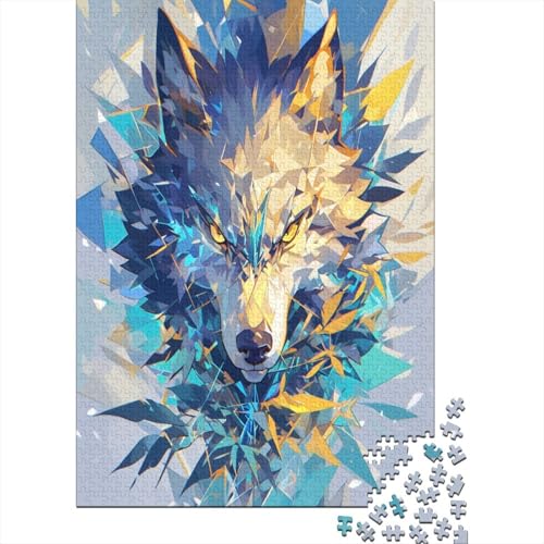 Wolf Puzzle 1000 Teile Puzzle Für Erwachsene Und Kinder Ab 14 Jahren Puzzel 1000pcs (75x50cm) von JIANQIANG
