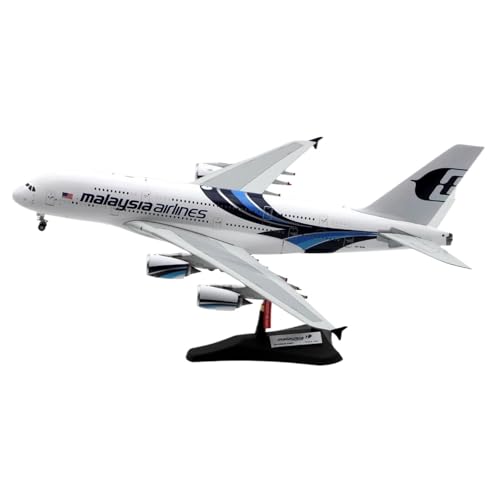 JIAOBING Legierungssammelflugzeug for Malaysia Airlines A380 Druckguss 1:200 Flugzeugmodell 9M-MNB Mit Ständer von JIAOBING