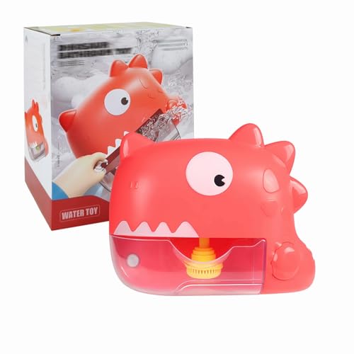 Badewannenspielzeug Baby ab 1 2 3 4 Jahr,Dinosaurier Schaummaschine Badewanne mit Musik,Badespielzeug Baby,Badewanne Spielzeug Wasserspielzeug Kinder,Für Babies Geschenke 1 + Jahr(Rot) von JIASHA