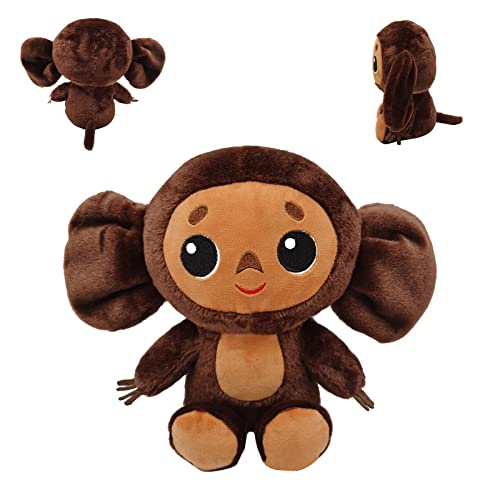 JIASHA Cheburashka Monkey Lustiger Plüsch, Big Eared Monkey Plüschtier Puppe, Plüsch AFFE Spielzeug, Plüschpuppe Geschenke für Kinder Kleinkinder Begleiter Weicher Flauschiger Spielzeug (I) von JIASHA