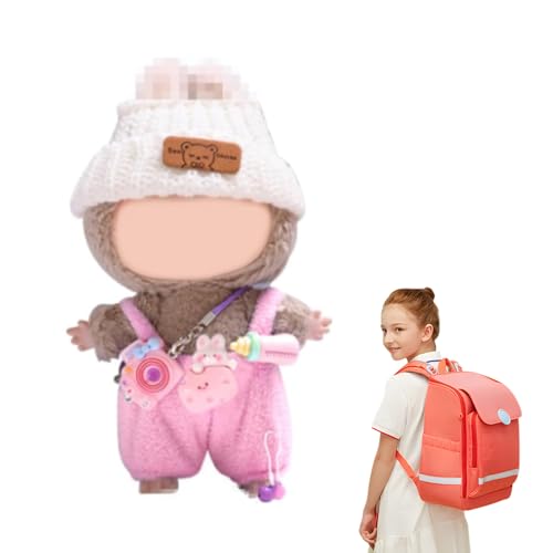 JIASHA La-bu Puppe, la-bu Schlüsselanhänger, la-bu Plüschpuppe, La-bu Plüsch Anhänger, La-bu Plush Doll, La-bu Monster Keychain, la-bu Plüschanhänger, Geschenke für Jungen und Mädchen von JIASHA
