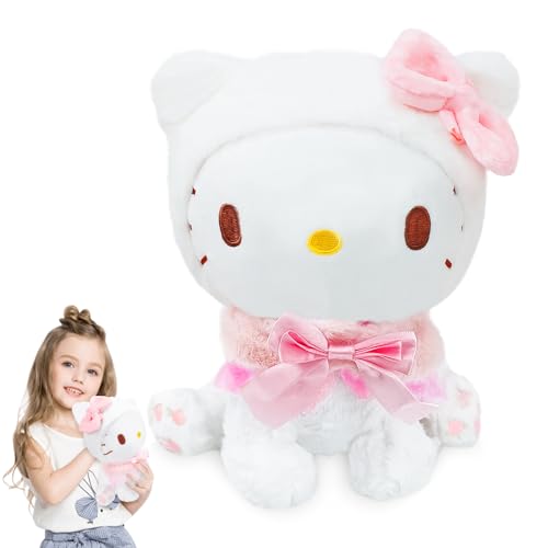 Hello Kitty Kuscheltier,Hello Kitty Plush,Hello Kitty plüsch,Hello Kitty plüschtier,Hello Kitty Kawaii Plush,Kurzem Plüsch Waschbar Stofftier für Kinder Mädchen Erwachsene Party(G) von JIASHA
