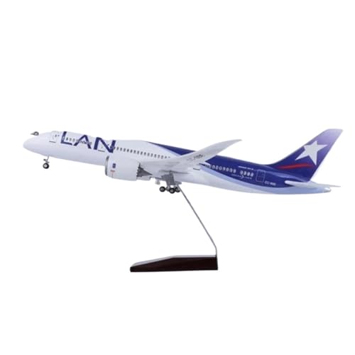47CM Für Chile LAN 787 B787 Luftfahrt Flugzeug Modell Spielzeug 1/130 Druckguss Fertig Kit Sammler Planetensatz(No Light Version) von JIAYUNEU