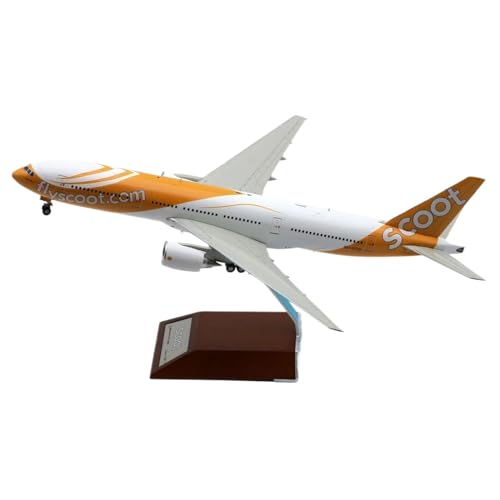 Legierungs-Sammelflugzeug 1 200 Für Fly Scoot Boeing B777-200 Diecast Aircraft Jet Model 9V-OTD Mit Holzständer Planetensatz Legierungs-Sammelflugzeug 1 200 Für Fly Scoot Boeing B777-200 Diecast Aircraft Jet Model 9V-OTD Mit Holzständer Planetensatz von JIAYUNEU
