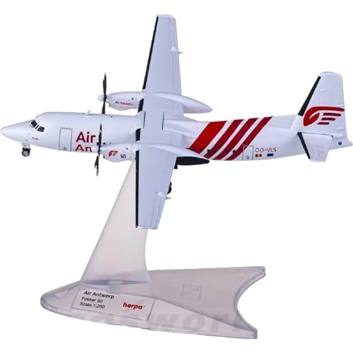 Maßstab 1 200 für 571920 Air Antwerp Airlines Fokker 50 OO-VLS Diecast Aviation Avion Metallflugzeug-Modellspielzeug Planetensatz Maßstab 1 200 für 571920 Air Antwerp Airlines Fokker 50 OO-VLS Diecast Aviation Avion Metallflugzeug-Modellspielzeug Planetensatz von JIAYUNEU