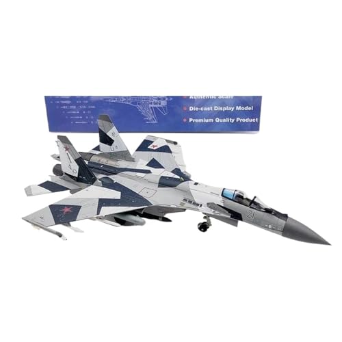 Maßstab 1:100 FÜR Suchoi Su-27 Flugzeugmodell Russisches Su-57 Fighter Stealth Planetensatz(Su-35 Fighter Grey) von JIAYUNEU