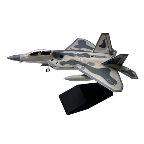 Maßstab 1:100 für Lockheed Martin F-22 F22 Kampfflugzeug, Druckguss-Metallflugzeug, Flugzeugmodell Planetensatz von JIAYUNEU