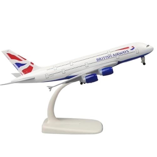 Metall Flugzeug Airliner Modell 20 cm 1 400 FÜR Katar A380 Replik Legierung Material Luftfahrt Simulation Planetensatz(British) von JIAYUNEU