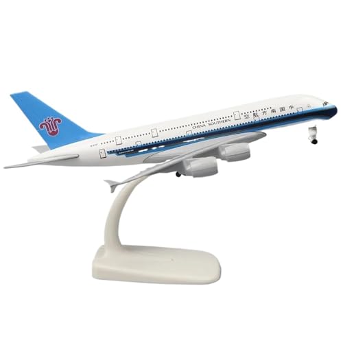Metall Flugzeug Airliner Modell 20 cm 1 400 FÜR Katar A380 Replik Legierung Material Luftfahrt Simulation Planetensatz(China Southern) von JIAYUNEU