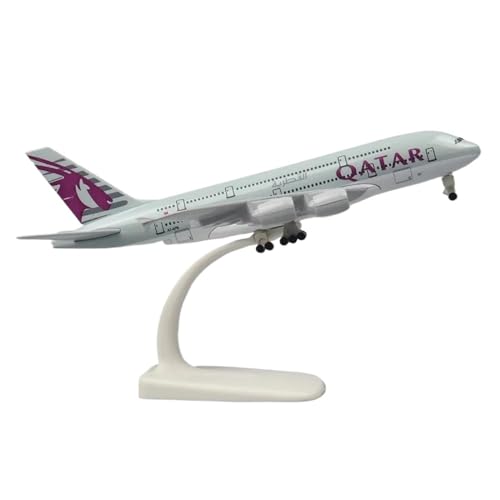 Metall Flugzeug Airliner Modell 20 cm 1 400 FÜR Katar A380 Replik Legierung Material Luftfahrt Simulation Planetensatz(Qatar) von JIAYUNEU