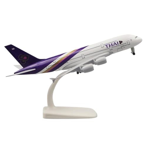 Metall Flugzeug Airliner Modell 20 cm 1 400 FÜR Katar A380 Replik Legierung Material Luftfahrt Simulation Planetensatz(Thai Airways) von JIAYUNEU
