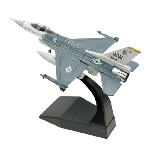 Modellspielzeug im Maßstab 1:100 für F-16 F16 F-16C Kampfflugzeug USAF Druckguss-Metallflugzeugmodell Planetensatz von JIAYUNEU