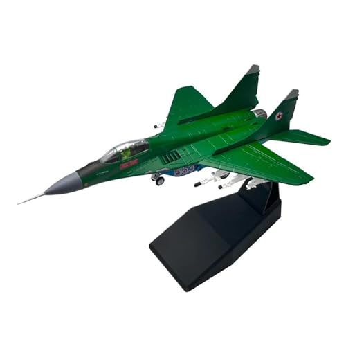 Russische MIG-29 im Maßstab 1:100 für Mig29 Fulcrum C Fighter, zusammengebautes fertiges Flugzeugmodell aus Metalldruckguss Planetensatz(Mig29 North Korea) von JIAYUNEU