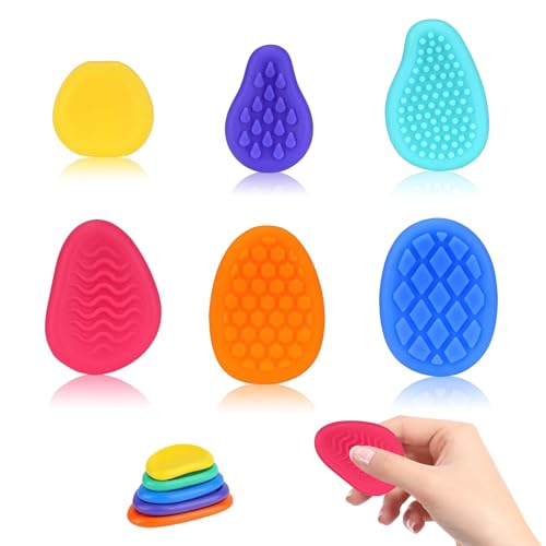 6 Stück Fidget Toys Sensory Stones, Stressabbau Spielzeug Sensorische Stone, Emotional Beruhigendes Spielzeug, Sensory Worry Stone Kinder Sensory Toys, Für Stress, Angst, Adhs & Autismus (A) 6 Stück Fidget Toys Sensory Stones, Stressabbau Spielzeug Sensorische Stone, Emotional Beruhigendes Spielzeug, Sensory Worry Stone Kinder Sensory Toys, Für Stress, Angst, Adhs & Autismus (A) von JIEBAO