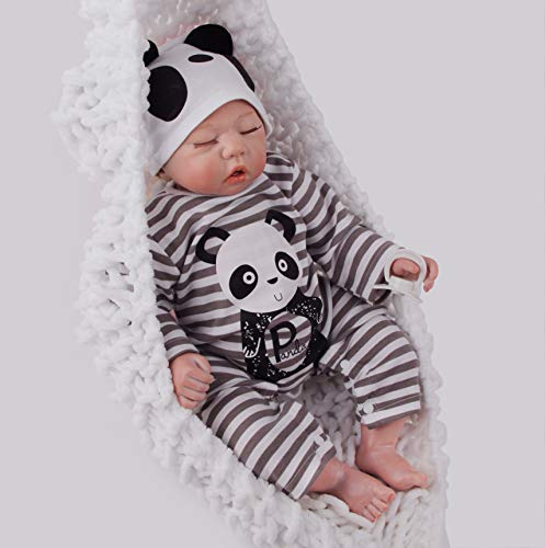 JIEBOTE Reborn Puppen 20 Zoll Realistische Baby Puppe Junge Weiches Tuch Körper, Augen geschlossen Neugeborene Babys Sieht aus wie EIN realistisches Baby Puppen JIEBOTE Reborn Puppen 20 Zoll Realistische Baby Puppe Junge Weiches Tuch Körper, Augen geschlossen Neugeborene Babys Sieht aus wie EIN realistisches Baby Puppen von JIEBOTE