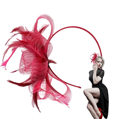 JIEBWCHA Hut Stirnband | Retro Kopfbedeckung | Haarschmuck Hut Netzhaarreif Für Kostümparty Hochzeiten Mädchen Frauen Gartenparty Gesellschaftsanlässe JIEBWCHA Hut Stirnband | Retro Kopfbedeckung | Haarschmuck Hut Netzhaarreif Für Kostümparty Hochzeiten Mädchen Frauen Gartenparty Gesellschaftsanlässe von JIEBWCHA