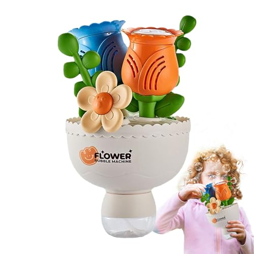 JIEBWCHA Kinder Blasmaschine Für Draußen,Blumenstrauß Automatische Blasenmaschine - Tragbares Spielset Mit Lösung Gartenspiele Familienfest Geburtstag Camping JIEBWCHA Kinder Blasmaschine Für Draußen,Blumenstrauß Automatische Blasenmaschine - Tragbares Spielset Mit Lösung Gartenspiele Familienfest Geburtstag Camping von JIEBWCHA