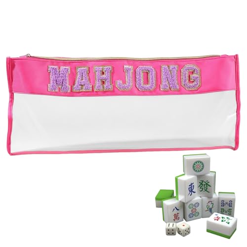 JIEBWCHA Mahjong-Steinetui - Transparente Aufbewahrungstasche Mahjong Koffer,Transparenter Schutzbehälter Für Spieleabend Unterwegs Erwachsene Reise Partys JIEBWCHA Mahjong-Steinetui - Transparente Aufbewahrungstasche Mahjong Koffer,Transparenter Schutzbehälter Für Spieleabend Unterwegs Erwachsene Reise Partys von JIEBWCHA