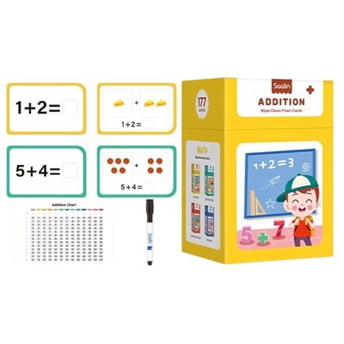 JIEBWCHA Mathe-Lernkarten - Multiplikations-Übungskarten,Lehrreiche Rechenkarten Für Die Schule Und Additionsübungen Als Lernspiel JIEBWCHA Mathe-Lernkarten - Multiplikations-Übungskarten,Lehrreiche Rechenkarten Für Die Schule Und Additionsübungen Als Lernspiel von JIEBWCHA