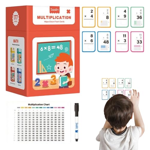JIEBWCHA Mathematik Lernkarten Für Kleinkinder | Multiplikations-Übungskarten,Multiplikation & Addition Übungsspiel Für Zuhause Mit Interaktivem Mathe-Lernmaterial JIEBWCHA Mathematik Lernkarten Für Kleinkinder | Multiplikations-Übungskarten,Multiplikation & Addition Übungsspiel Für Zuhause Mit Interaktivem Mathe-Lernmaterial von JIEBWCHA