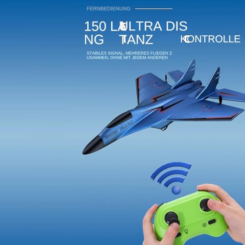JIEBWCHA RC-Flugzeugspielzeug, ferngesteuertes Flugzeugspielzeug | 2,4 GHz RC Kampfflugzeug Spielzeug Modell Spielzeug | Flugzeugmodell mit leichtem Schaumstoff, Flugzeugspielzeug für Anfänger und von JIEBWCHA