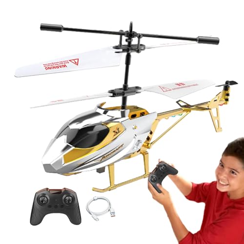 JIEBWCHA RC Hubschrauber, RC Flugzeuge, Ferngesteuerter Helikopter, 2.4G Ferngesteuerter Hubschrauber Für Kinder, Indoor RC Helikopter Spielzeug Mit LED Licht, Start Mit Einer Taste von JIEBWCHA