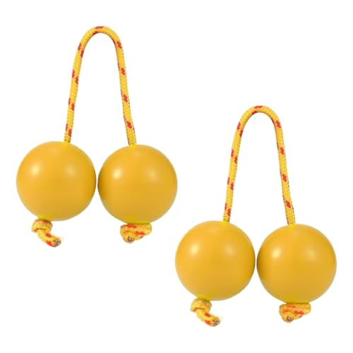 JIEBWCHA Rhythm African Shaker | Afrikanischer Shaker Rassel Musikinstrument | 2 Paar rhythmische Musik Ei, ABS Hand Percussion Instrumente Doppelkürbis für Kinder und Erwachsene von JIEBWCHA